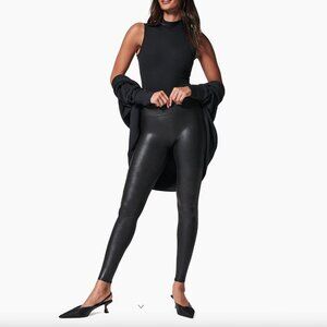SPANX Faux Leather Leggings- M
